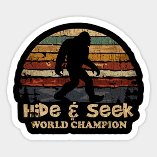 VINTAGE NEW COLOR HIDE AND SEEK WORLD CHAMPION Sticker